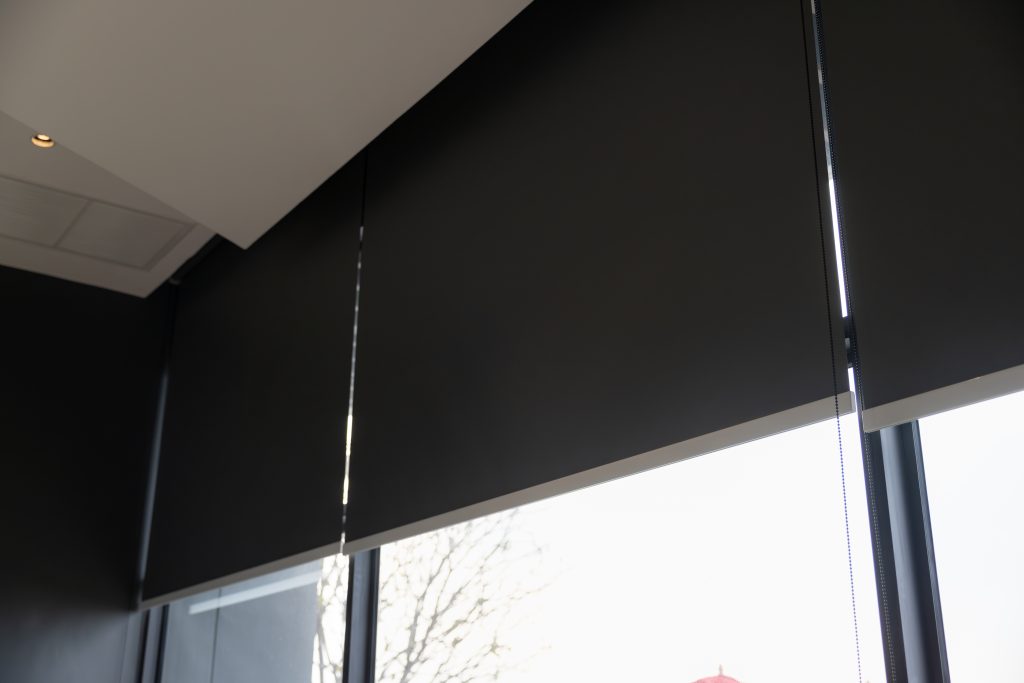 image of blackout blinds fitted to windows